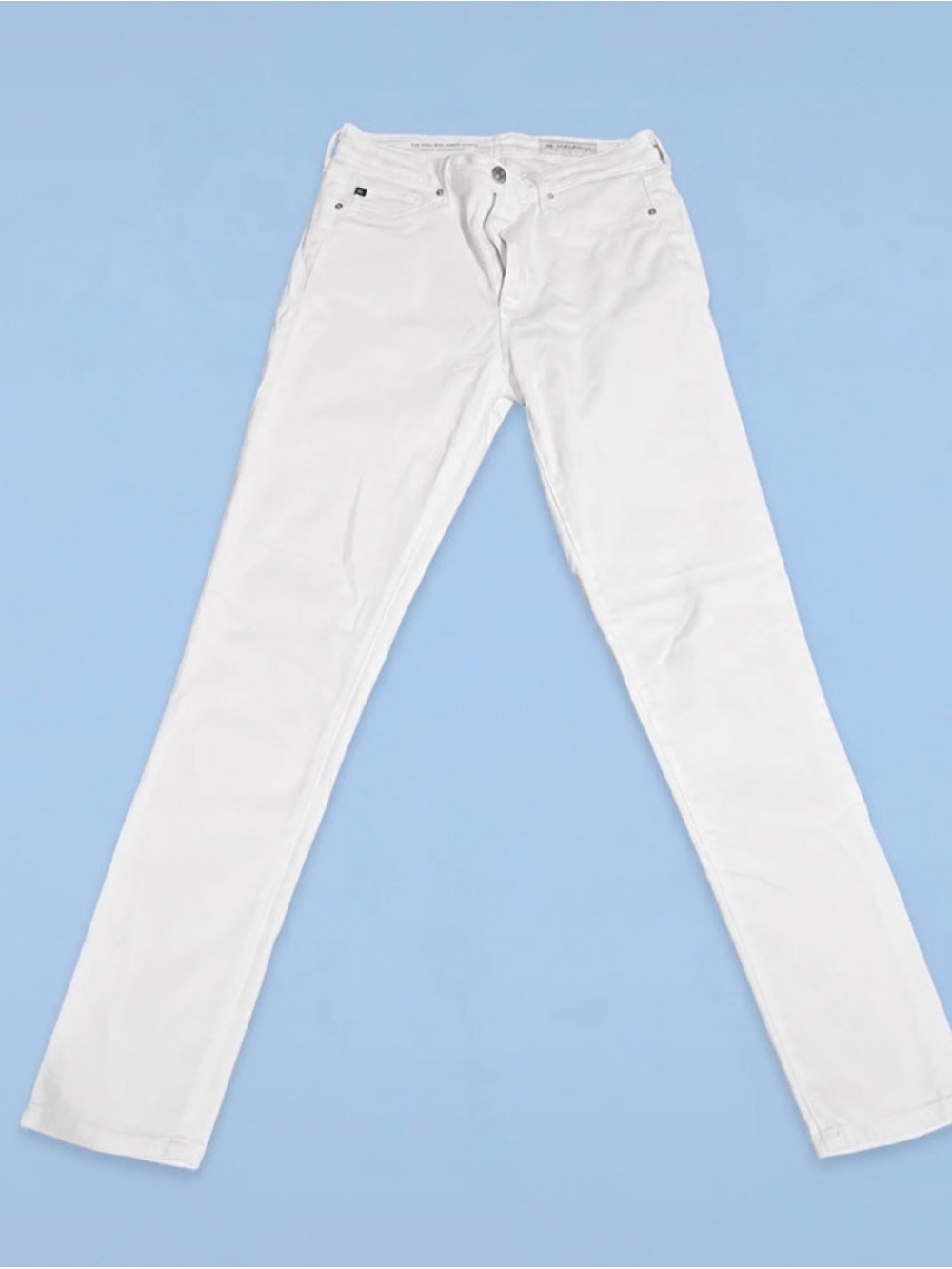 AG Adriano Goldschmied x Anthropologie The High Rise Abbey Ankle Jeans White 26R